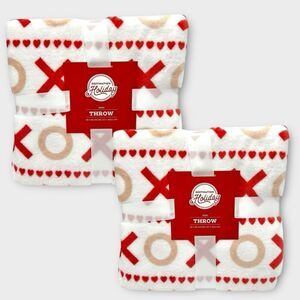 Valentine's XOXO Throw‎ Blankets Bundle